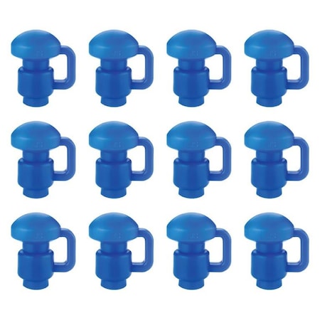 Upperbounce Trampoline Pole Cap Enclosure Net Hook Fits for 1.5" Dia. Pole UBPC-B-1.5D-S12